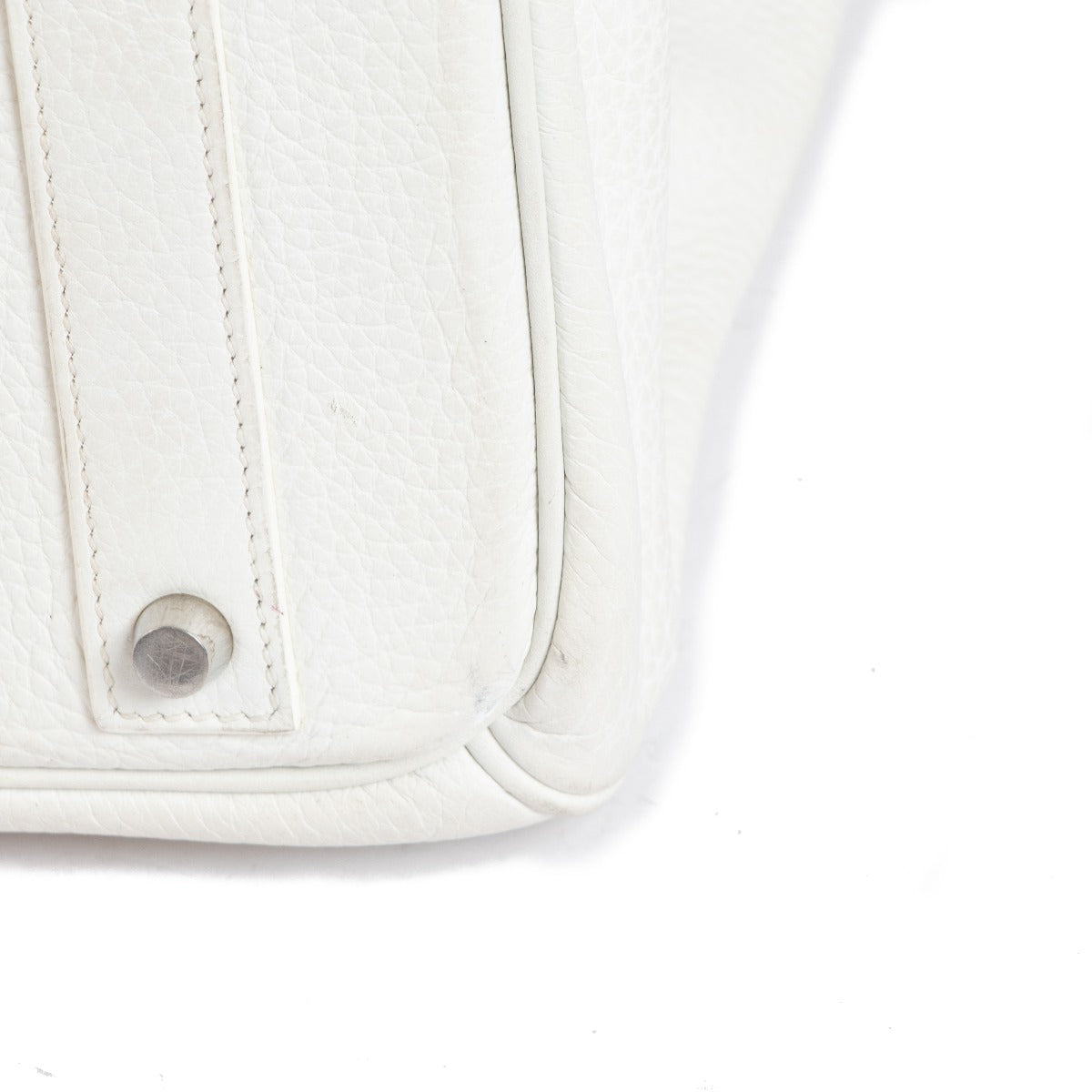 seconde main Hermes Birkin 40 blanc taurillon clemence