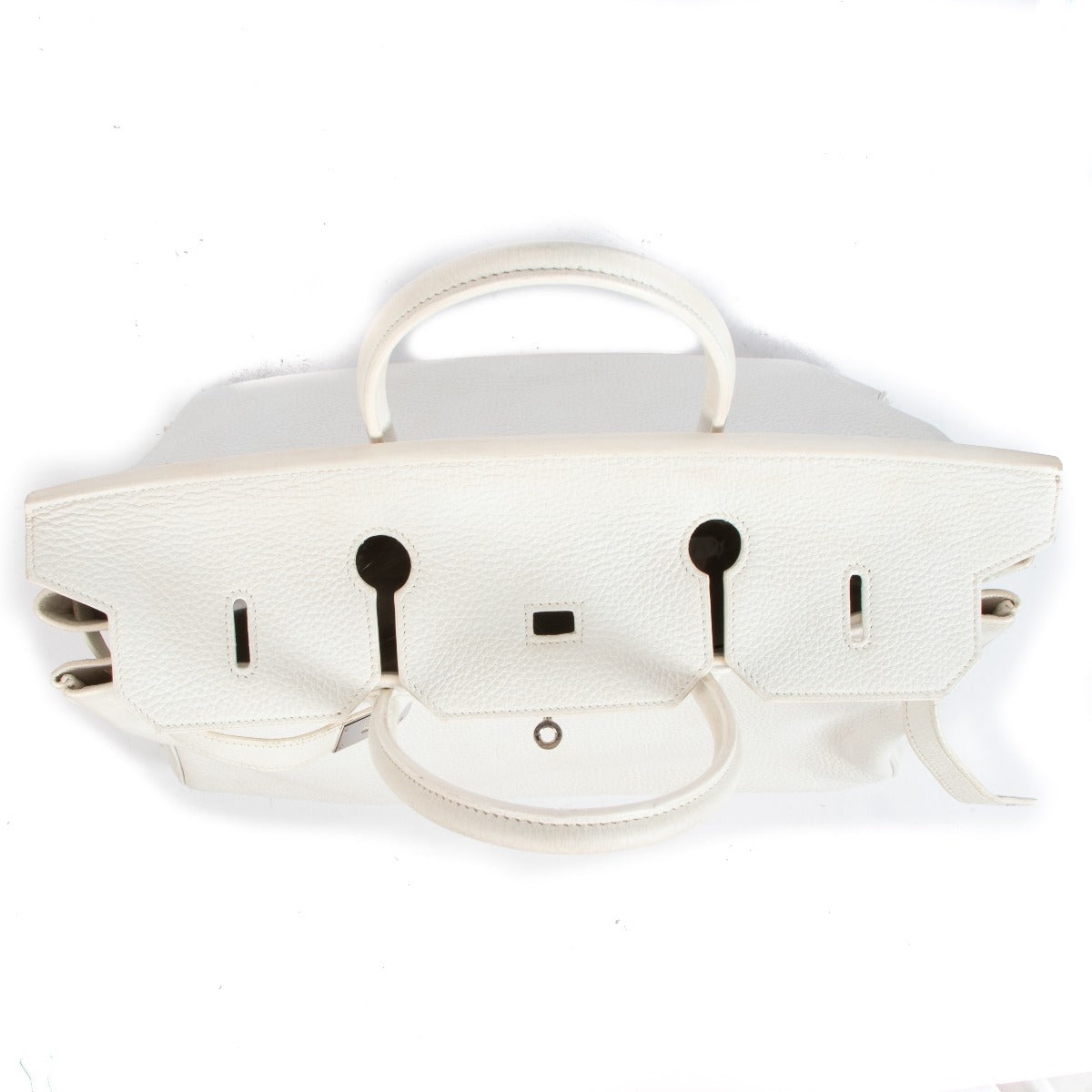 Hermès 2012 Birkin 40 White Taurillon Clemence