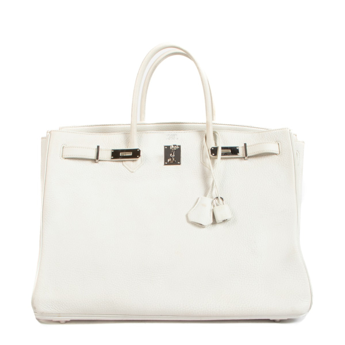 Hermès 2012 Birkin 40 White Taurillon Clemence