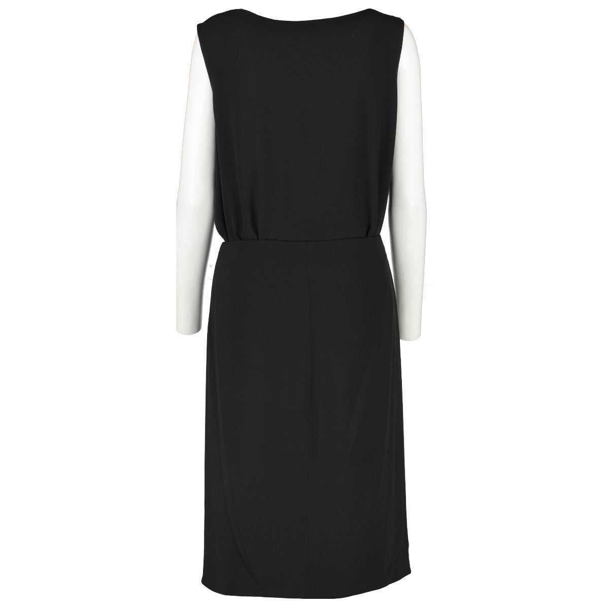 Hermès Black Silk Dress/Wrap Skirt Set