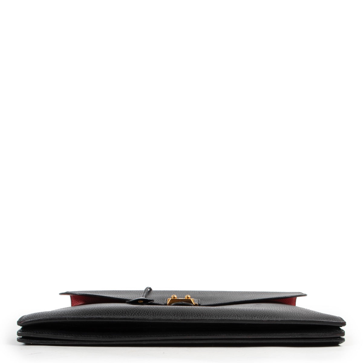 Hermès Sac A Depeches 38 Black Fjord Briefcase