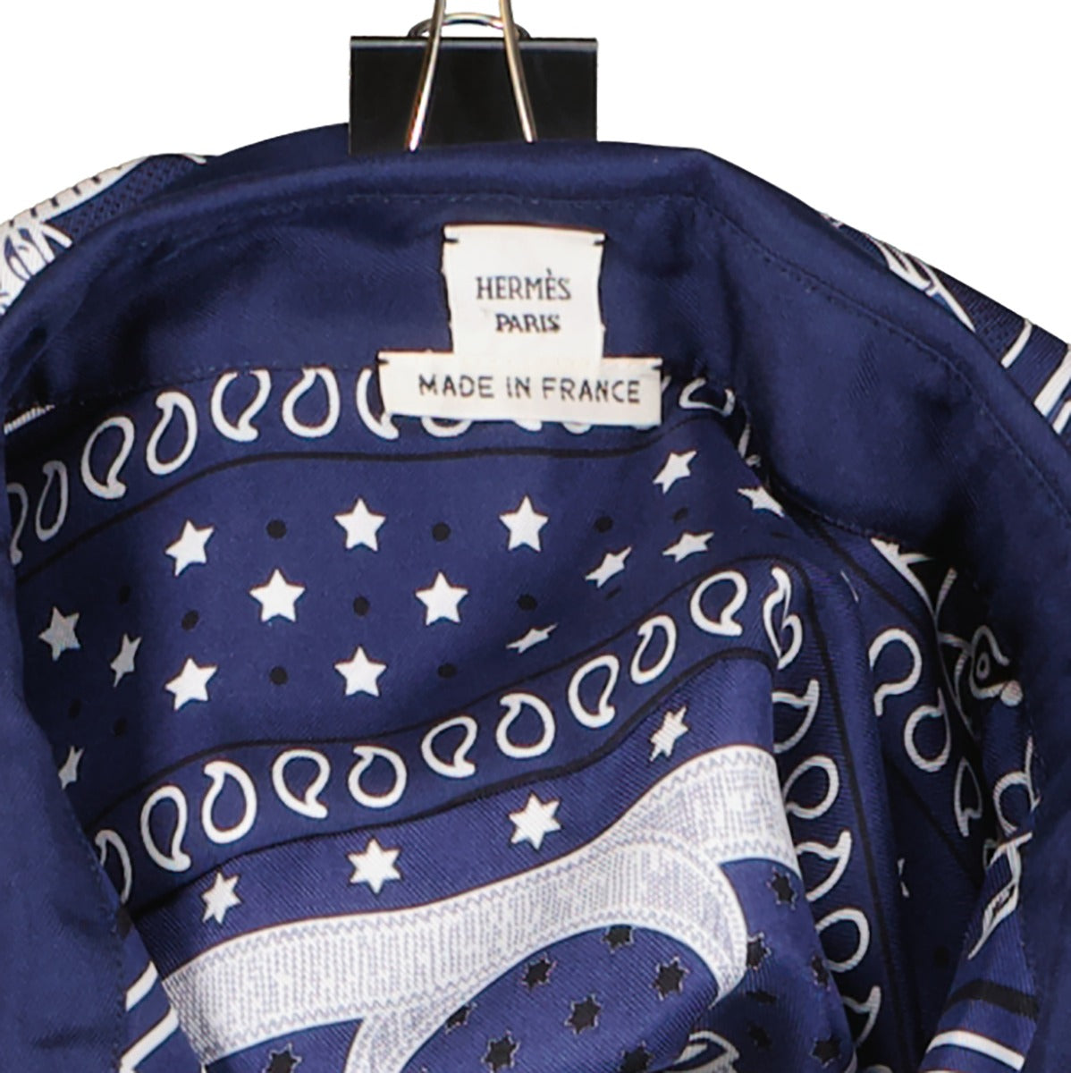 Chemise en soie Hermès imprimé Western - Taille FR42