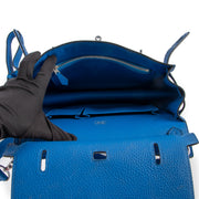 shop online authentic second hand designer Hermès Jypsiere 28 Togo Bleu Electric PHW at Labellov
