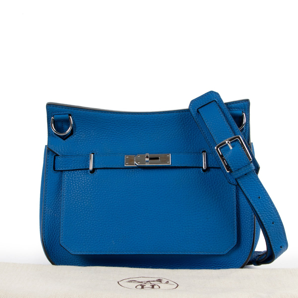 shop online authentic second hand designer Hermès Jypsiere 28 Togo Bleu Electric PHW at Labellov