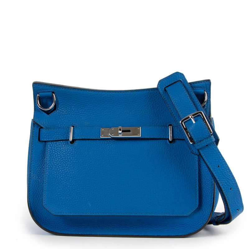 shop online authentic second hand designer Hermès Jypsiere 28 Togo Bleu Electric PHW at Labellov
