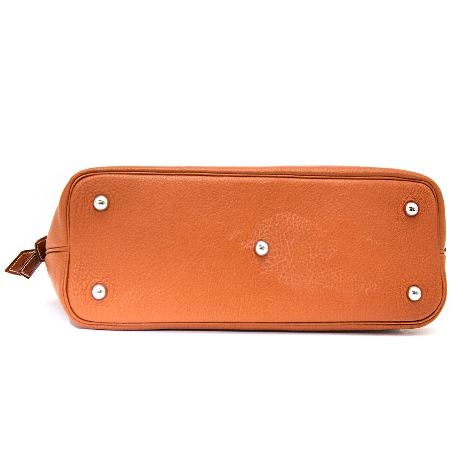 acheter en ligne seconde main sac a main Hermès Web Bolide 1923 31 Noisette Chevre de Coromandel PHW