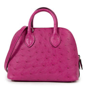 authentic second hand luxury designer hermes mini bolide ostrich bag only on labellov.com