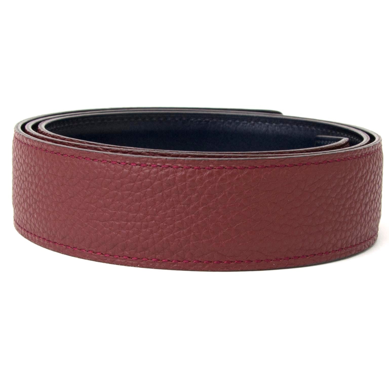 Hermès Reversible Bordeaux Blue Belt acheter en ligne seconde main sac a main