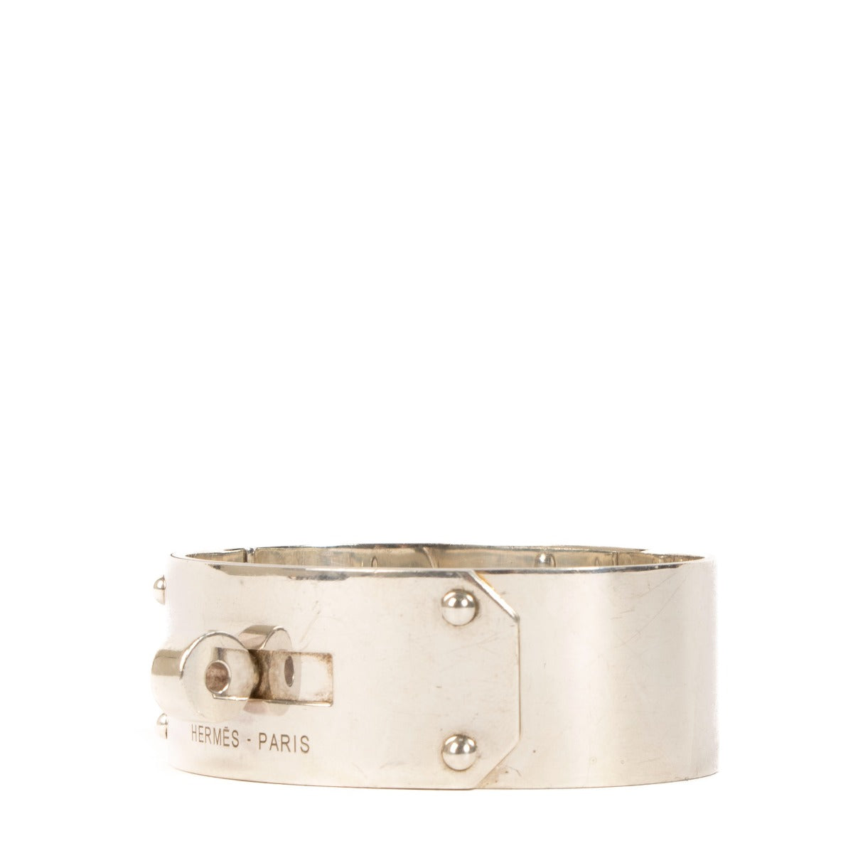 Hermès Sterling Silver Medium Kelly Bracelet