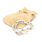 koop veilig online tweedehands Hermès Chaîne d‘Ancre Silver Bracelet aan de beste prijs