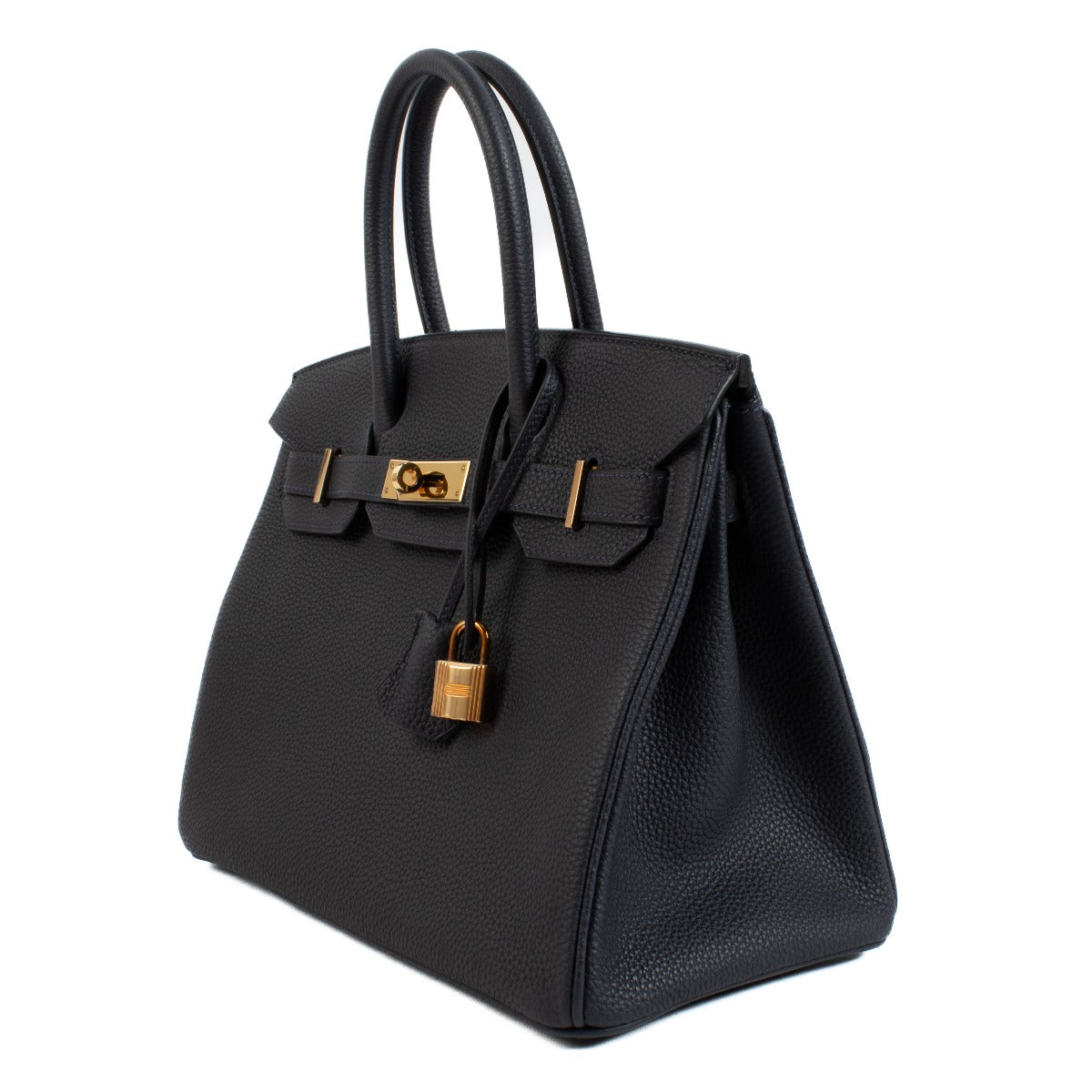 Hermès 2018 Birkin 30 Blue Nuit Togo Rose Gold Hardware