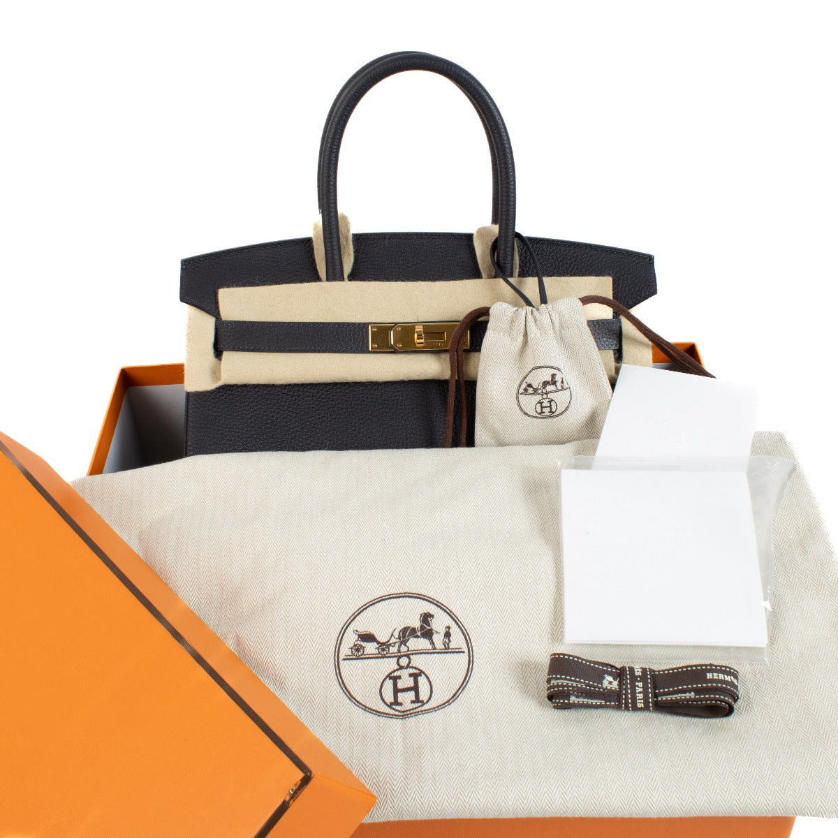 Hermès 2018 Birkin 30 Blue Nuit Togo Rose Gold Hardware