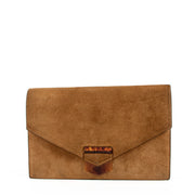 Hermès Pan Natural Doblis Suede Vintage Clutch