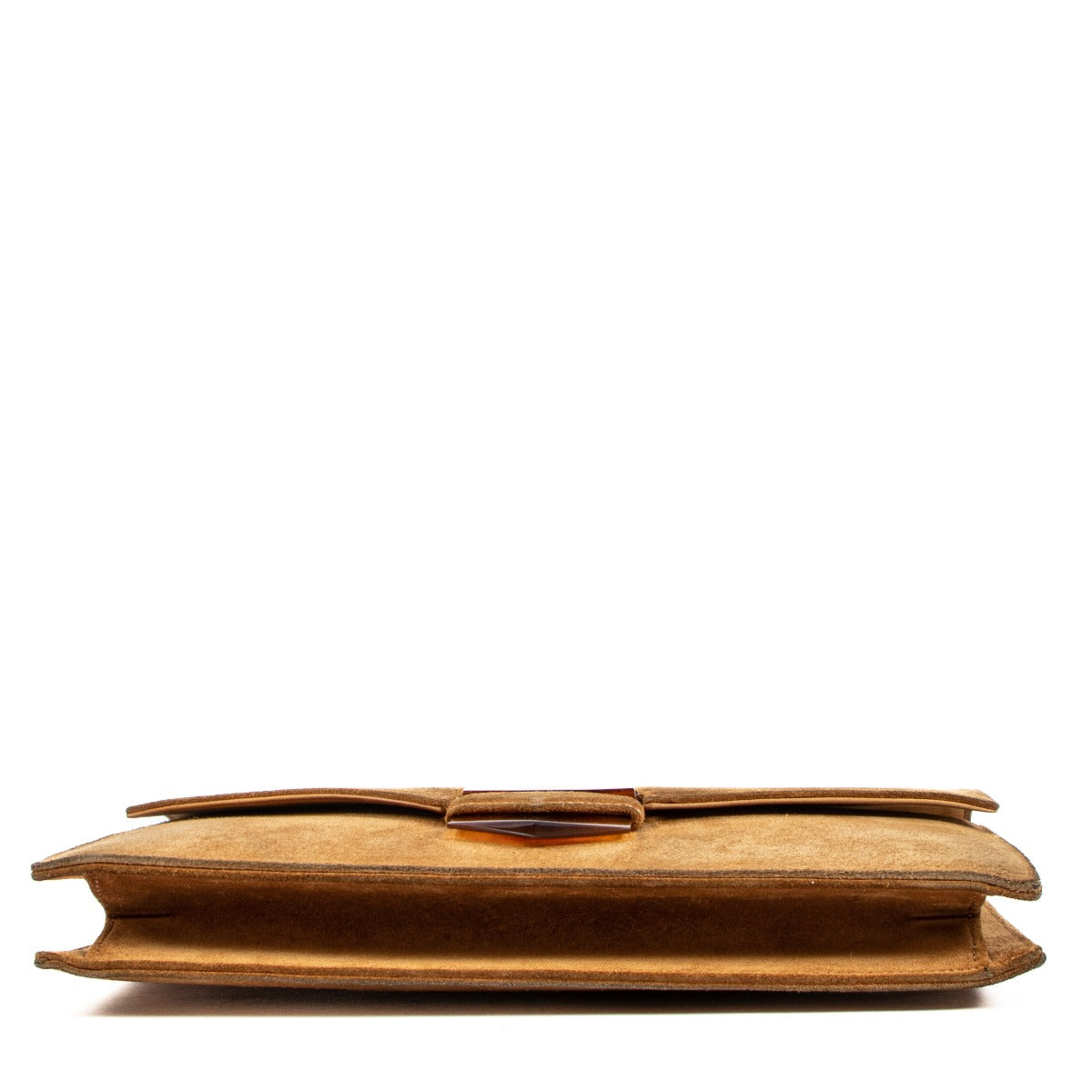 Hermès Pan Natural Doblis Suede Vintage Clutch