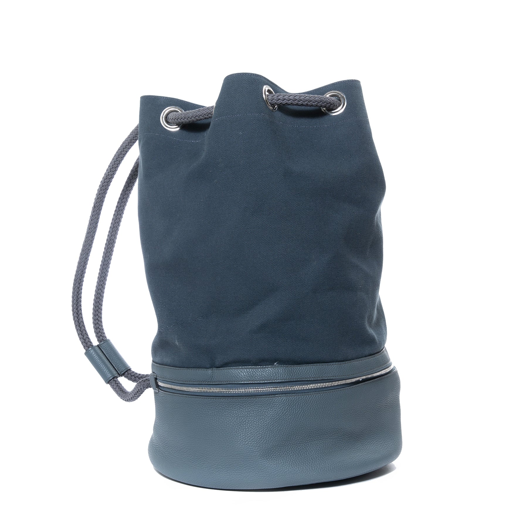 We buy and sell your authentic Hermès Blue Marin Drawstring Bucket Bag