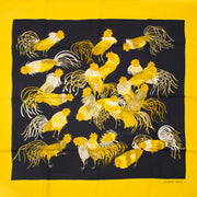 Acheter en ligne chez Labellov.com Hermès Carré 'The Golden Rooster' Silk Scarf