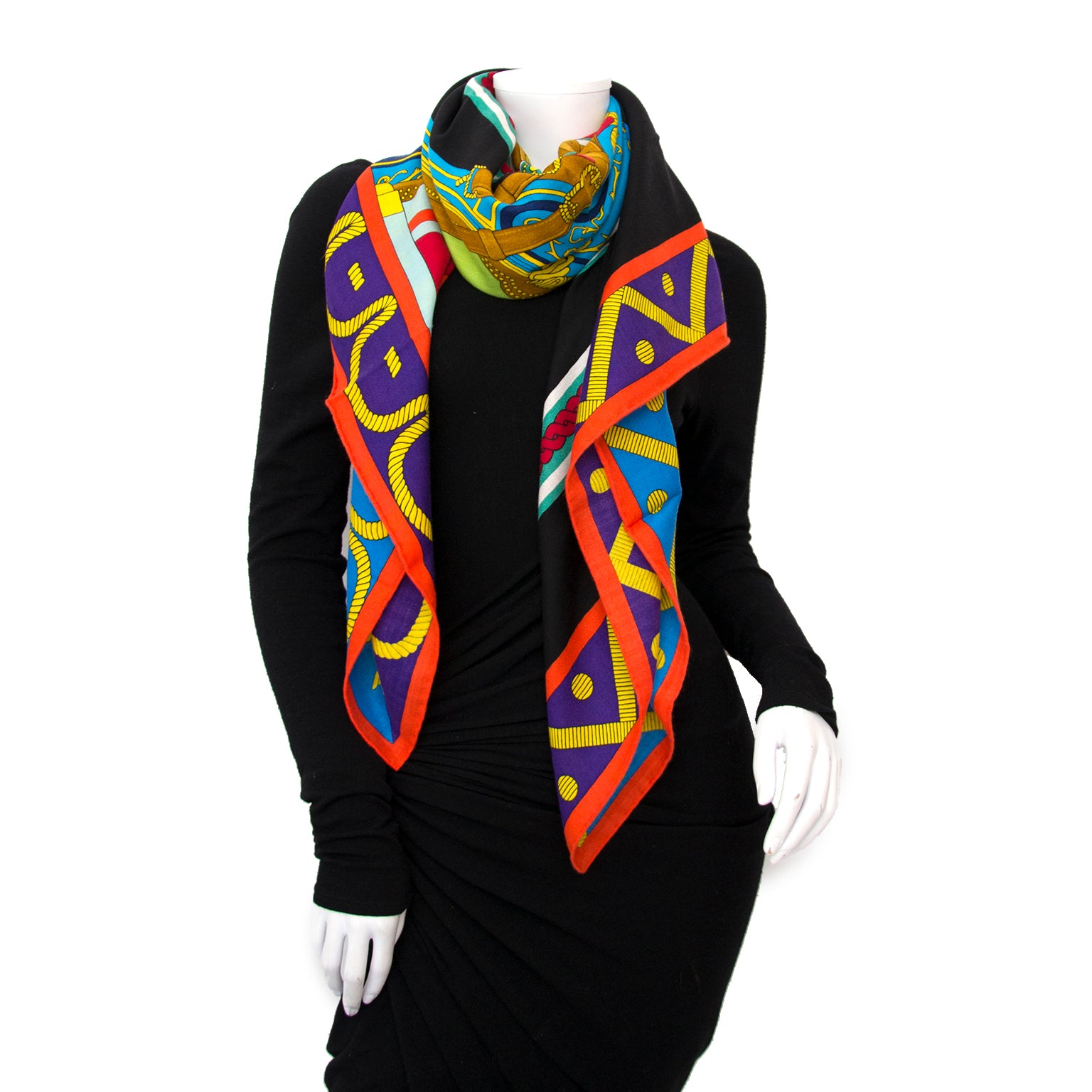 Shop safe online aan de beste prijs BRAND NEW Hermès Cashmere Balade en Berline Scarf