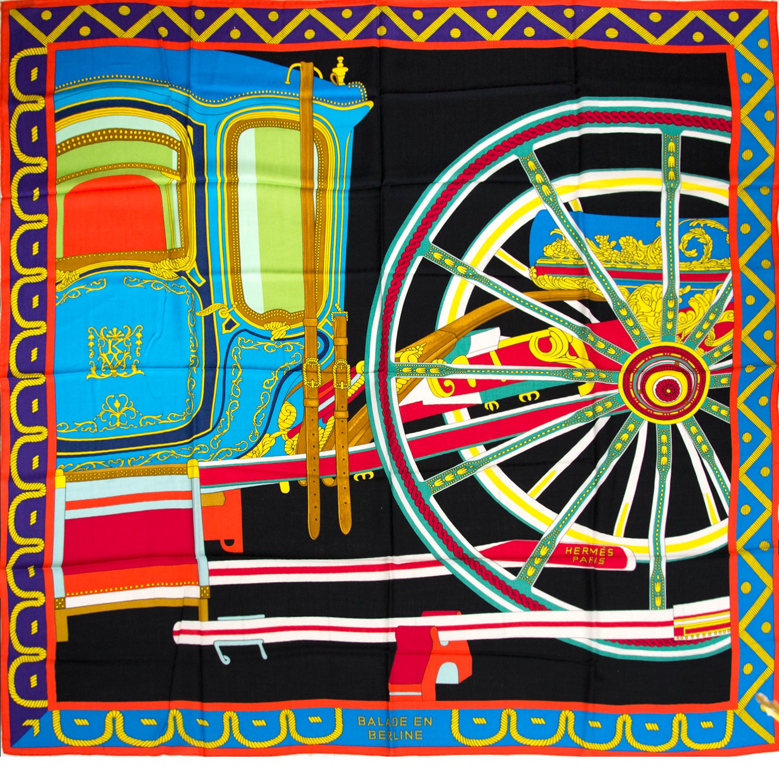 Acheter en ligne chez labellov.com BRAND NEW Hermès Cashmere Balade en Berline Scarf
