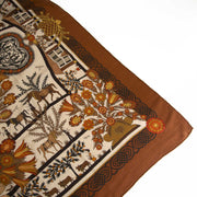 acheter en ligne chez labellov.com pour le meilleur prix Hermes Brown Large Carré Scarf