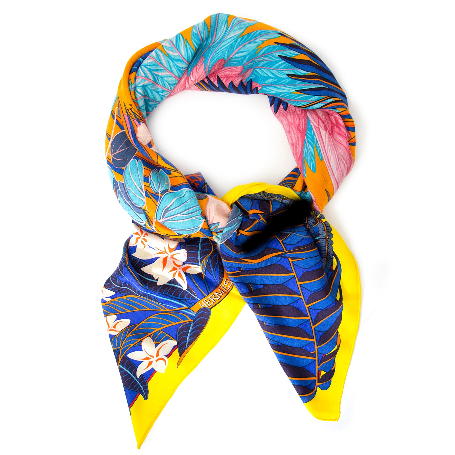 Looking for a BRAND NEW Hermès Cashmere Flamingo Party Scarf?