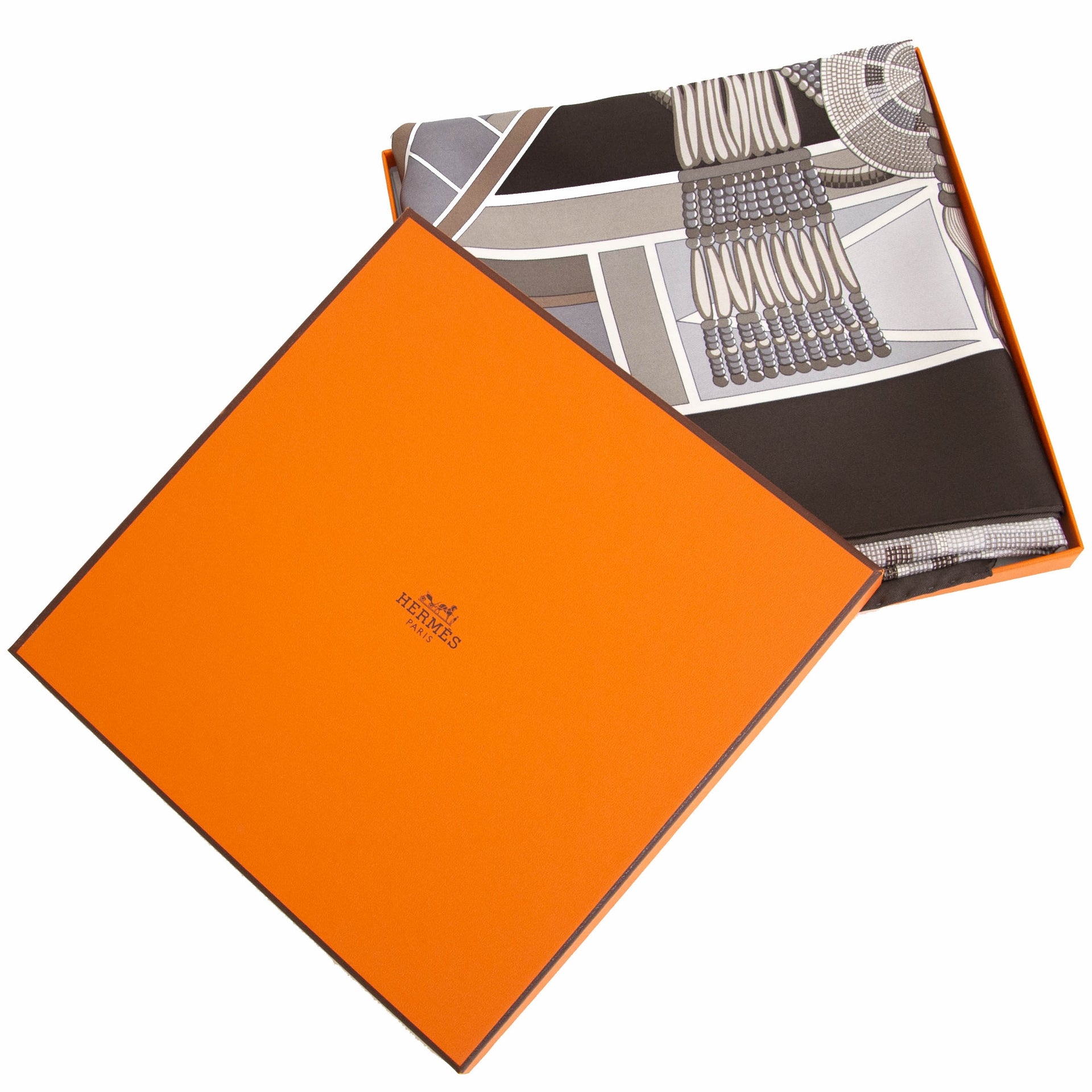 Carré de Soie Hermès "l'Art Indien des Plaines"