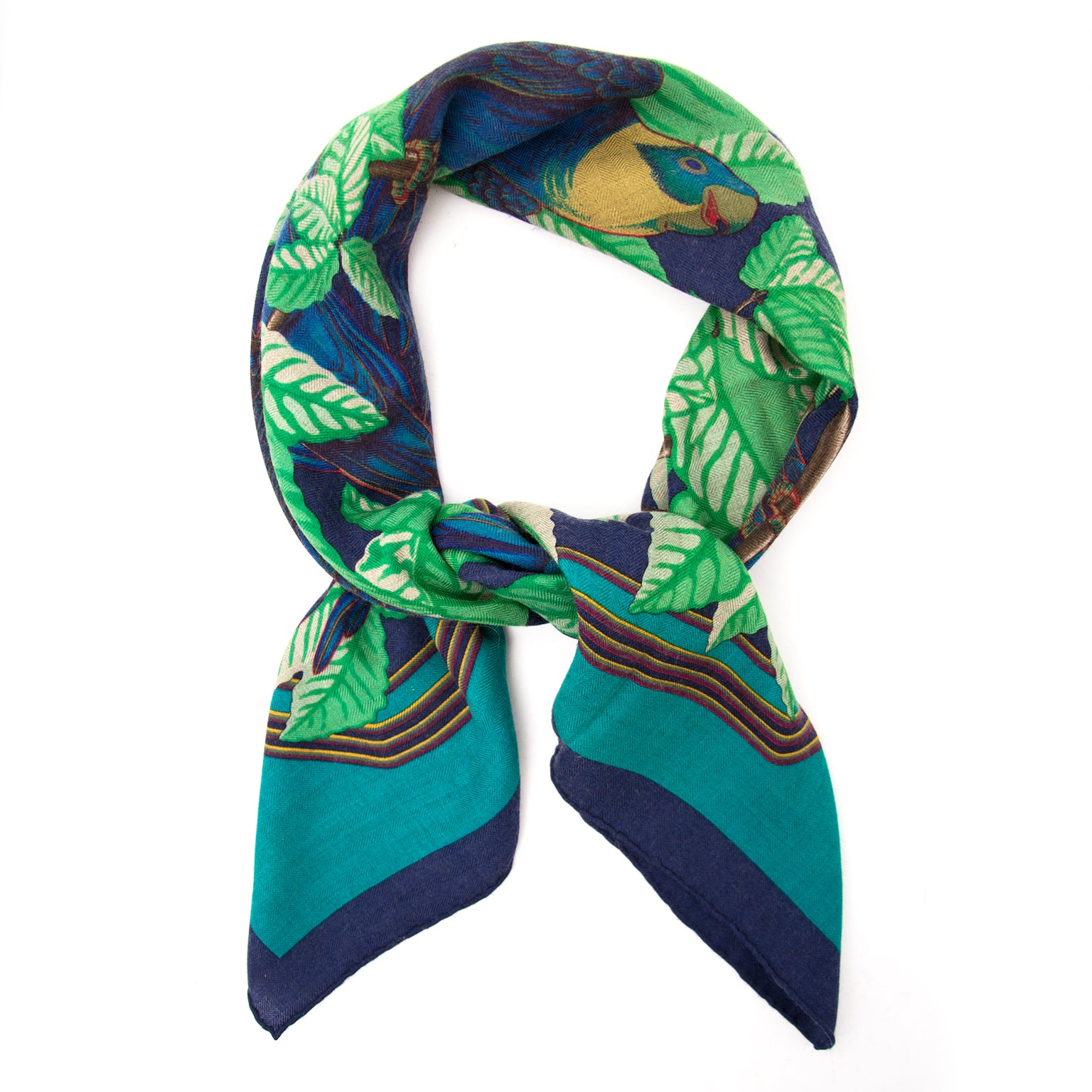 Buy luxury items in Antwerp like Hermès Carré 'Les Perroquets' Scarf