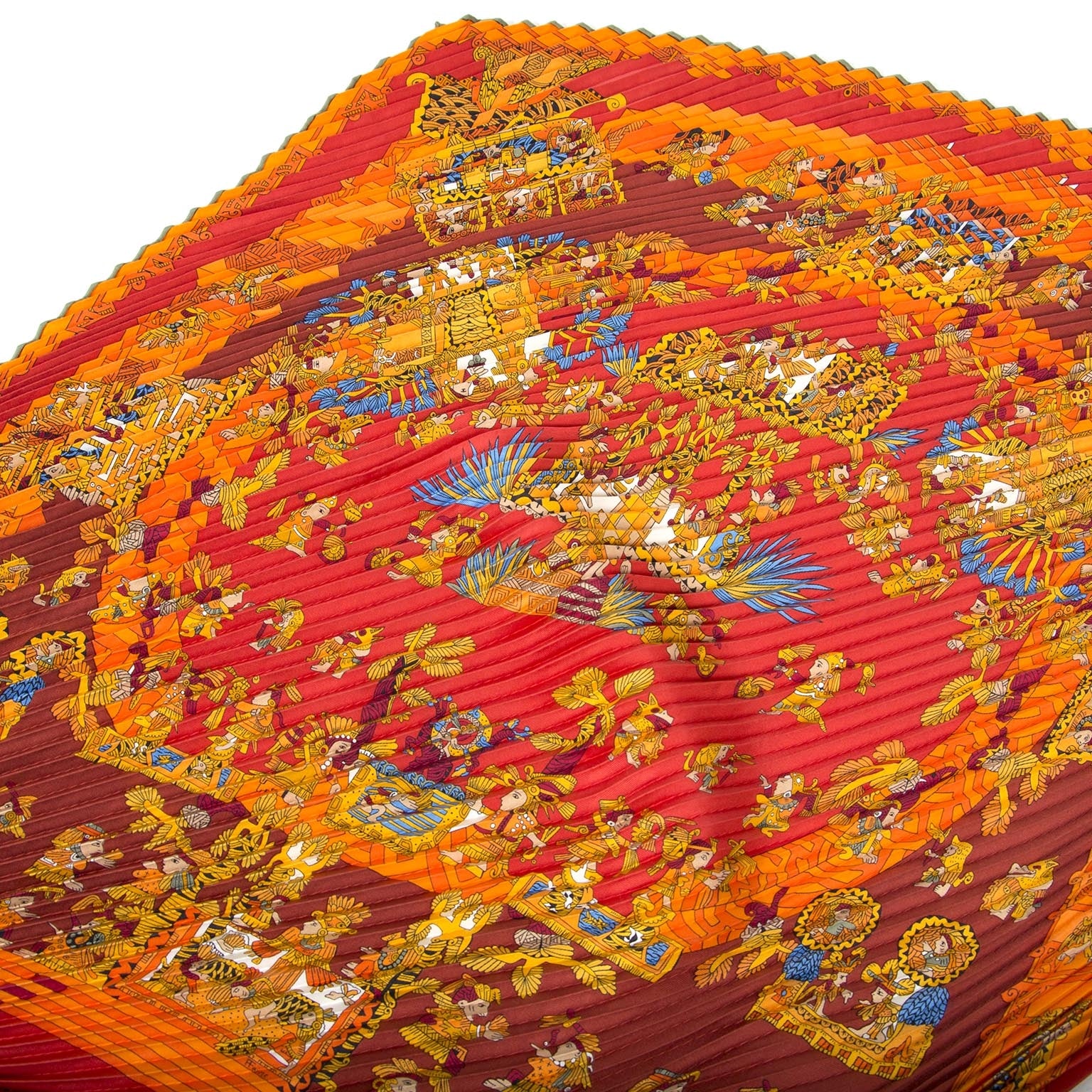 buy Hermès Carré Plissé 'Astres Et Soleils' Scarf and pay save online at labellov