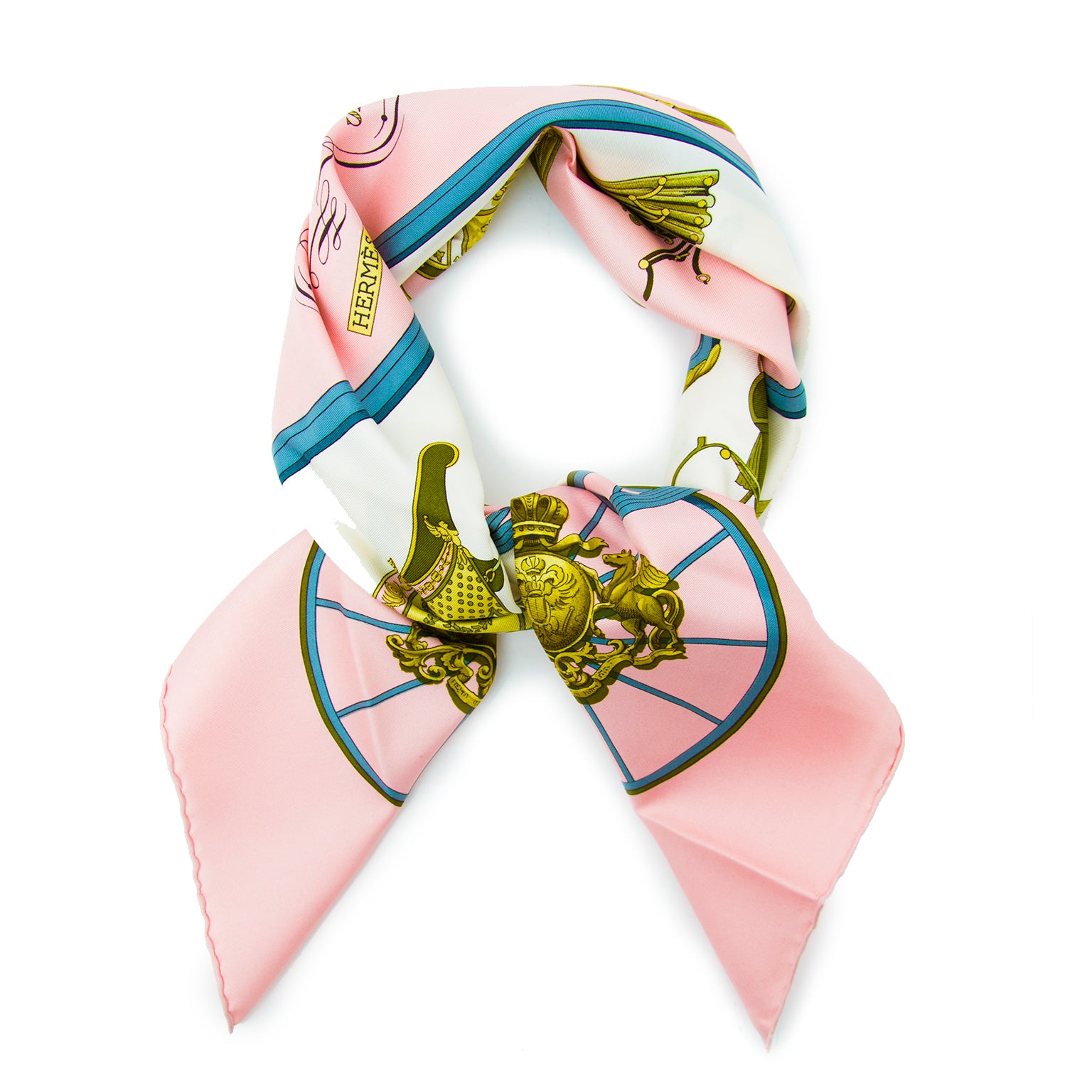 shop safe online Hermès Pink Carré De Soie 'Brides De Gala' at the best price