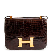 authentic second hand Hermès Vintage Constance 23 Crocodile on labellov.com
