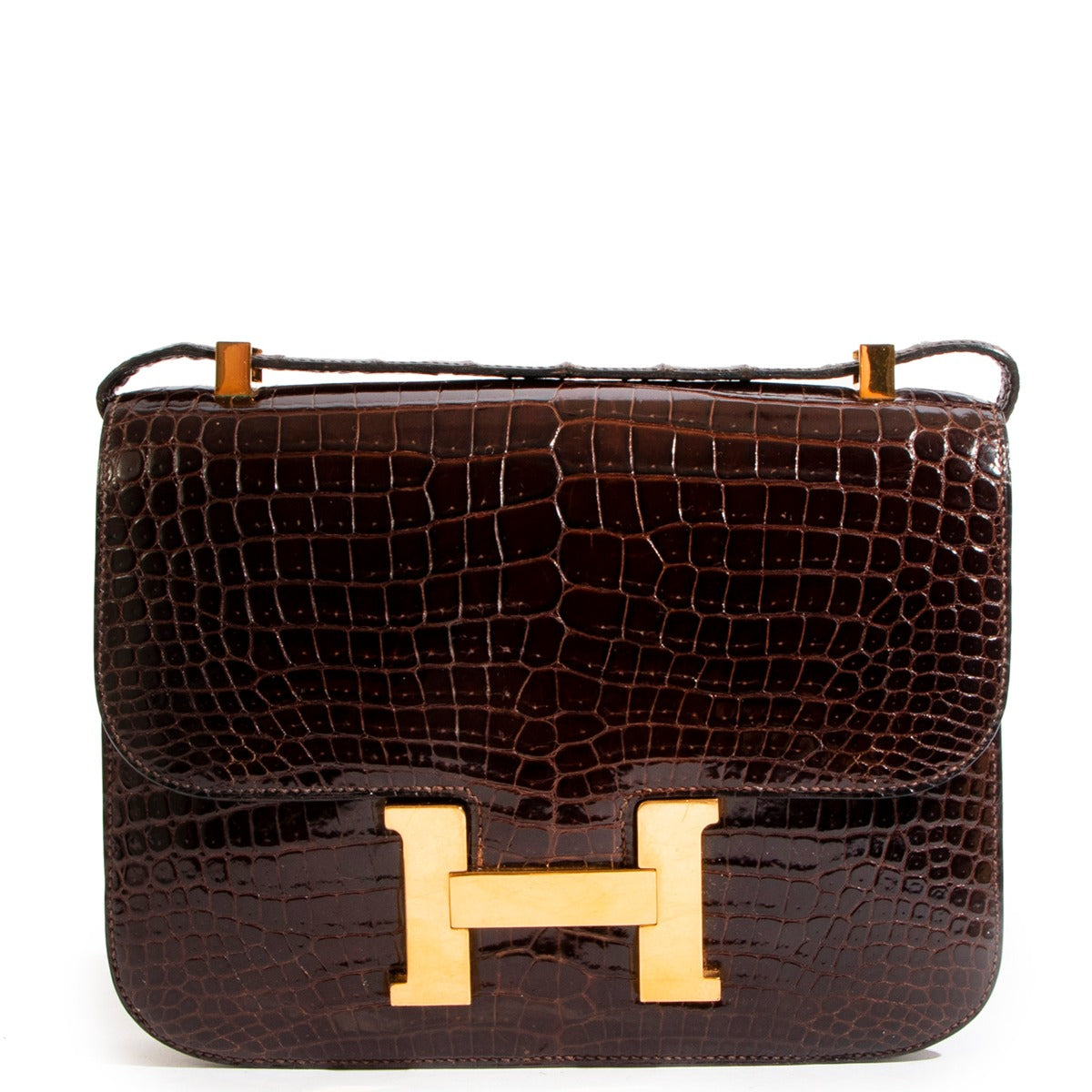 authentic second hand Hermès Vintage Constance 23 Crocodile on labellov.com
