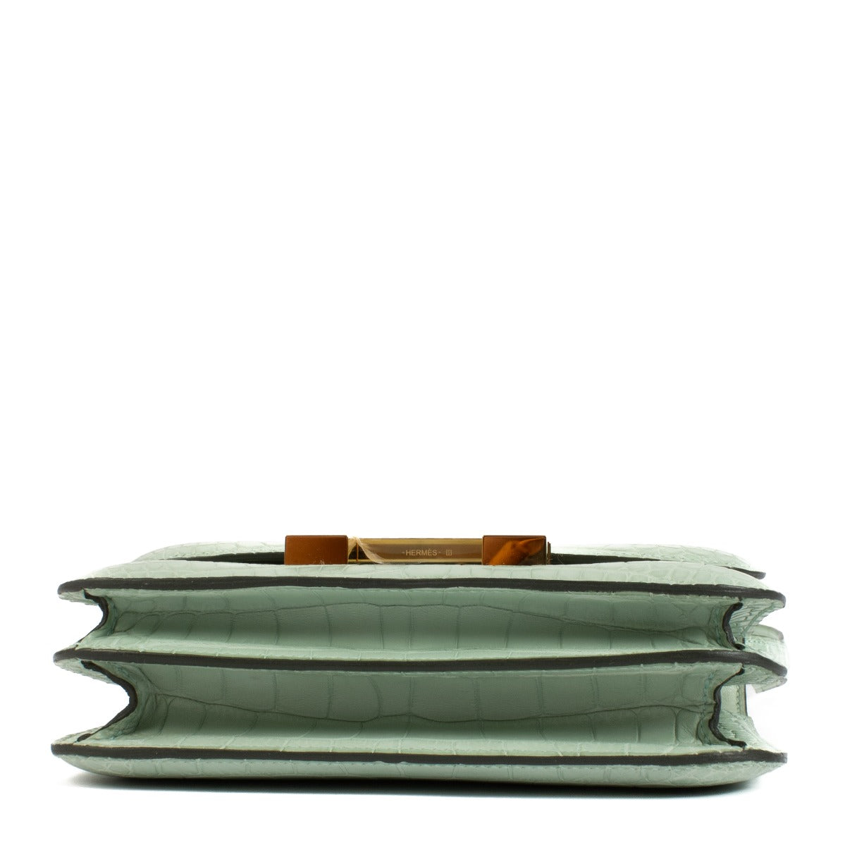 Hermès Constance Mini 18 Vert d'Eau Matte Alligator GHW