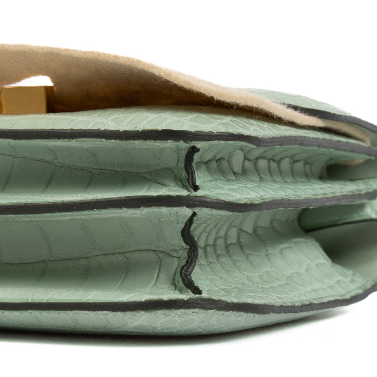 Hermès Constance Mini 18 Vert d'Eau Matte Alligator GHW