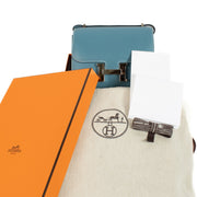 Authentic brand new Hermès Constance Mini New Bleu Jean Epsom on www.labellov.com