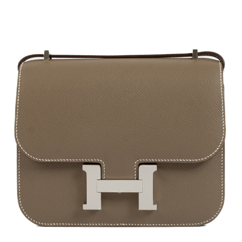 Shop authentic second hand brand new store fresh Hermès Constance Mini 18 Etoupe on www.labellov.com