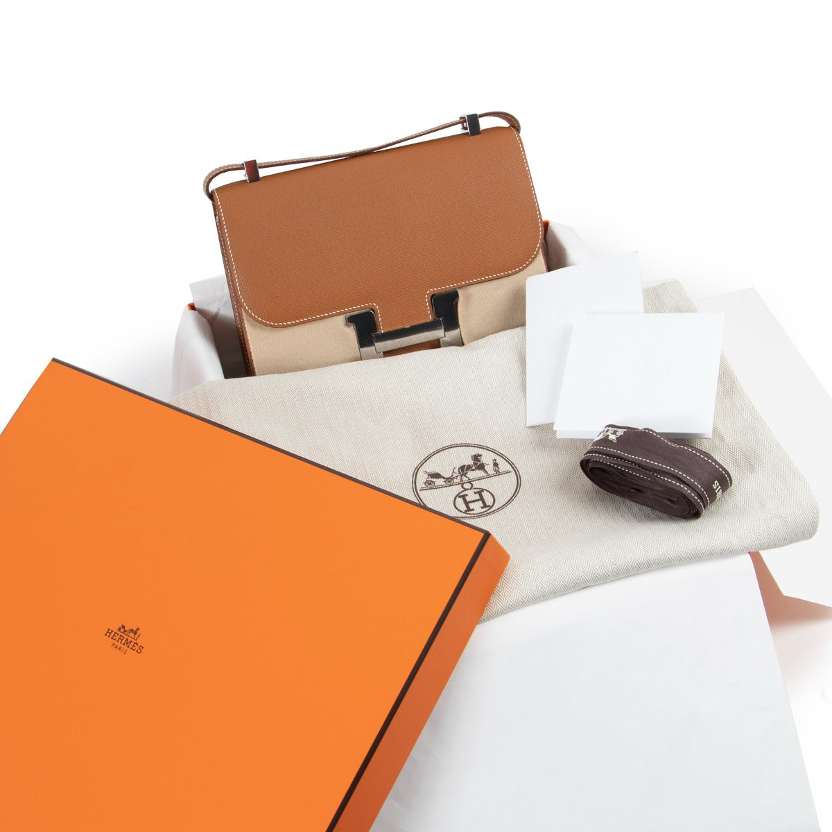 second hand Hermès Constance 24 Gold Epsom Palladium Hardware