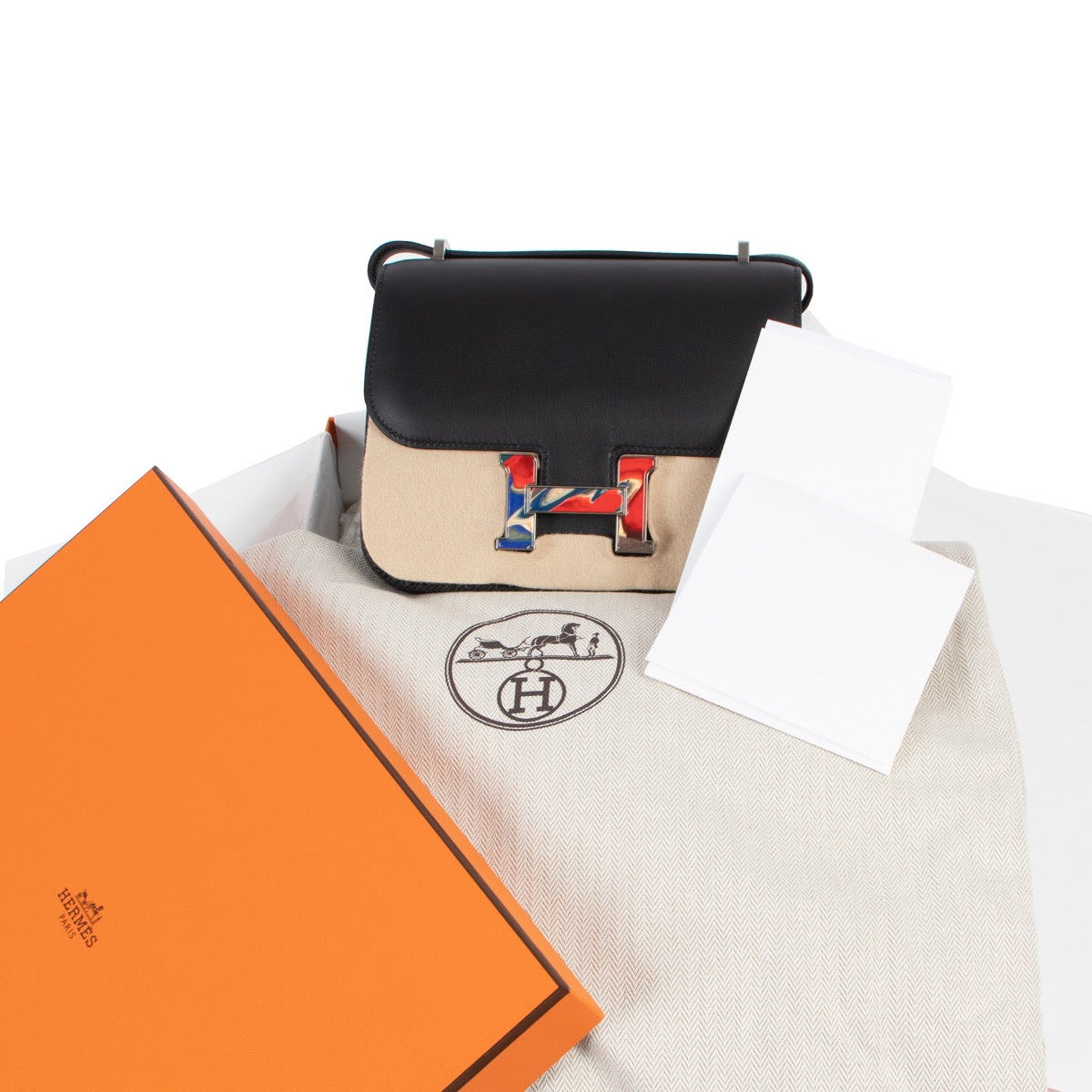 Buy and sell safe online this rare Hermes constance mini with marble lock