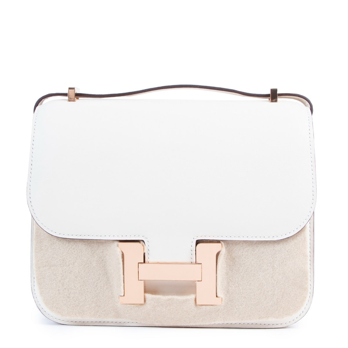 Hermès Constance mini second hand white swift