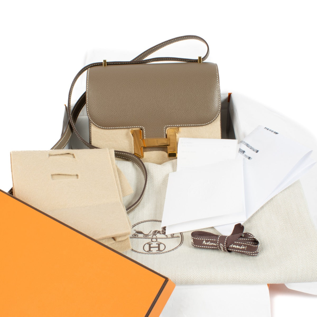 Hermès Constance Mini Etoupe Epsom PHW