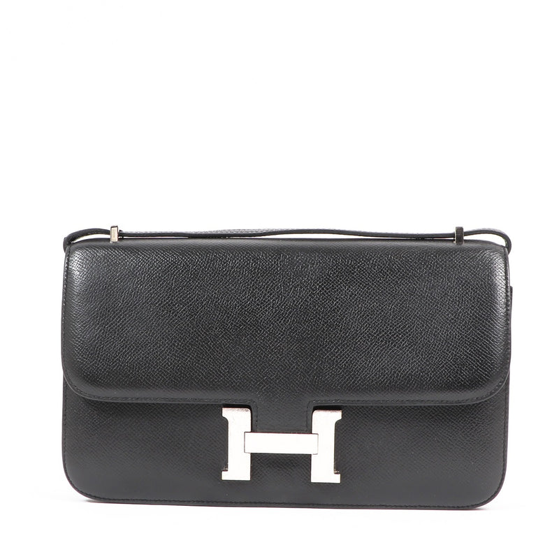 Hermès Constance Elan Black Epsom PHW Crossbody