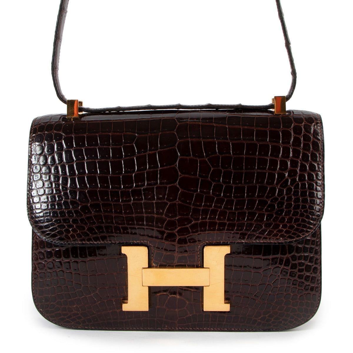 authentic second hand Hermès Vintage Constance 23 Crocodile on labellov.com