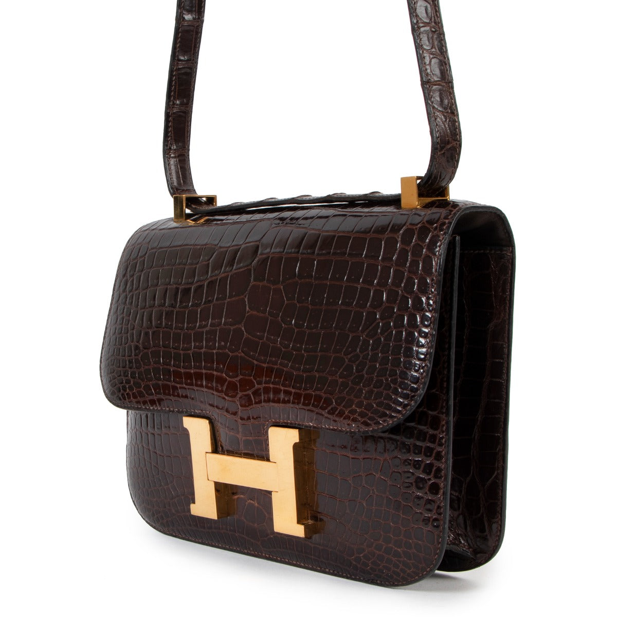 achetez seconde main Hermès Constance Crocodile chez labellov