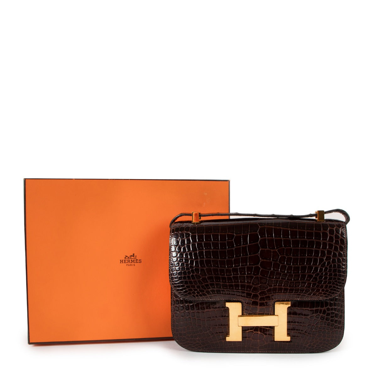 Hermes constance 23 vintage crocodile