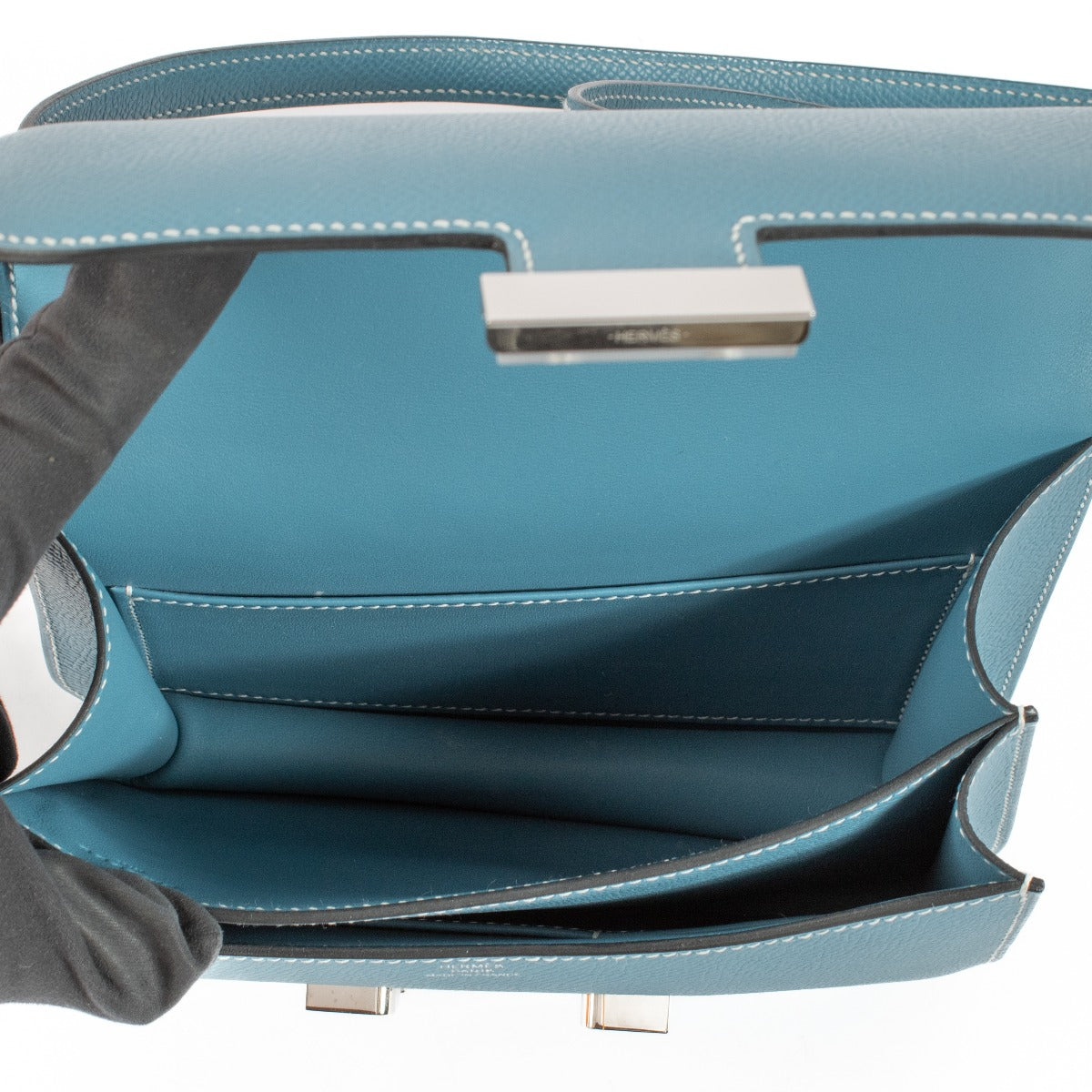 Hermès Constance Mini Nieuw Bleu Jean Epsom PHW