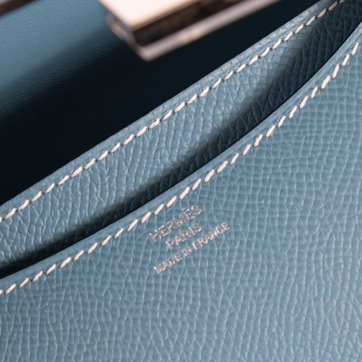 Hermès Constance Mini Nieuw Bleu Jean Epsom PHW