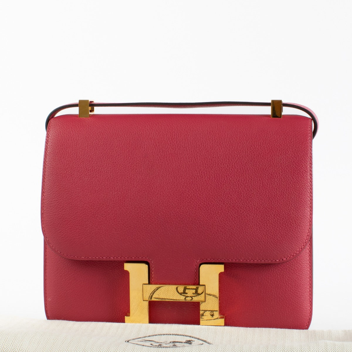 Hermès Constance 24 Rose Mexico Evercolor GHW