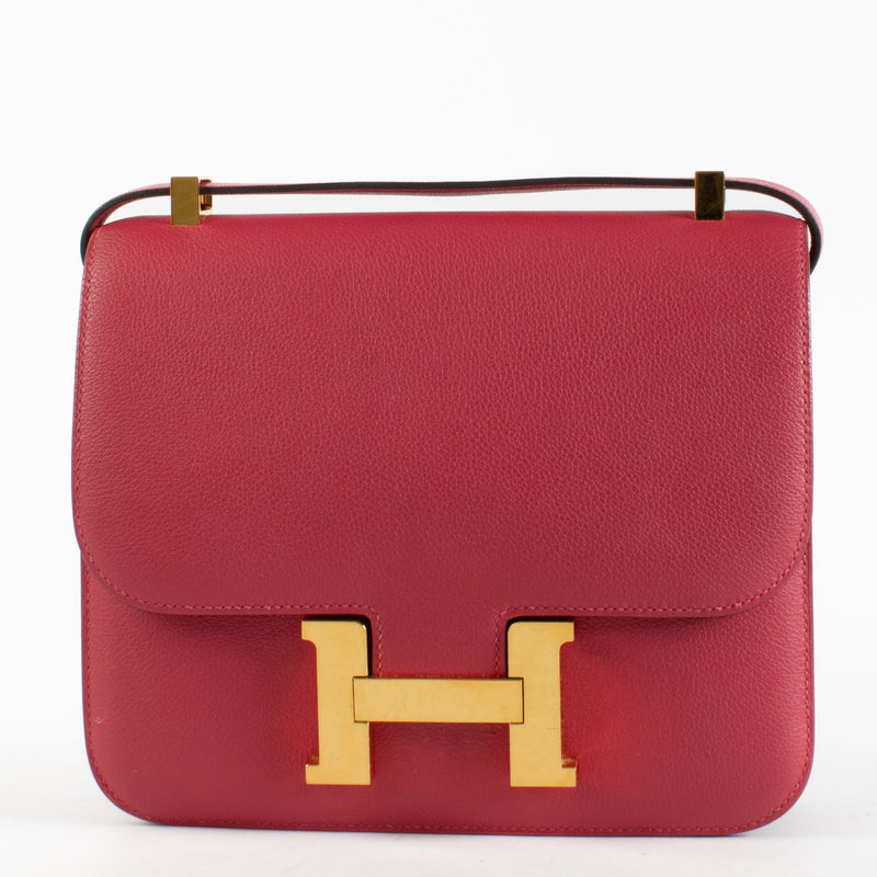 Hermès Constance 24 Rose Mexico Evercolor GHW