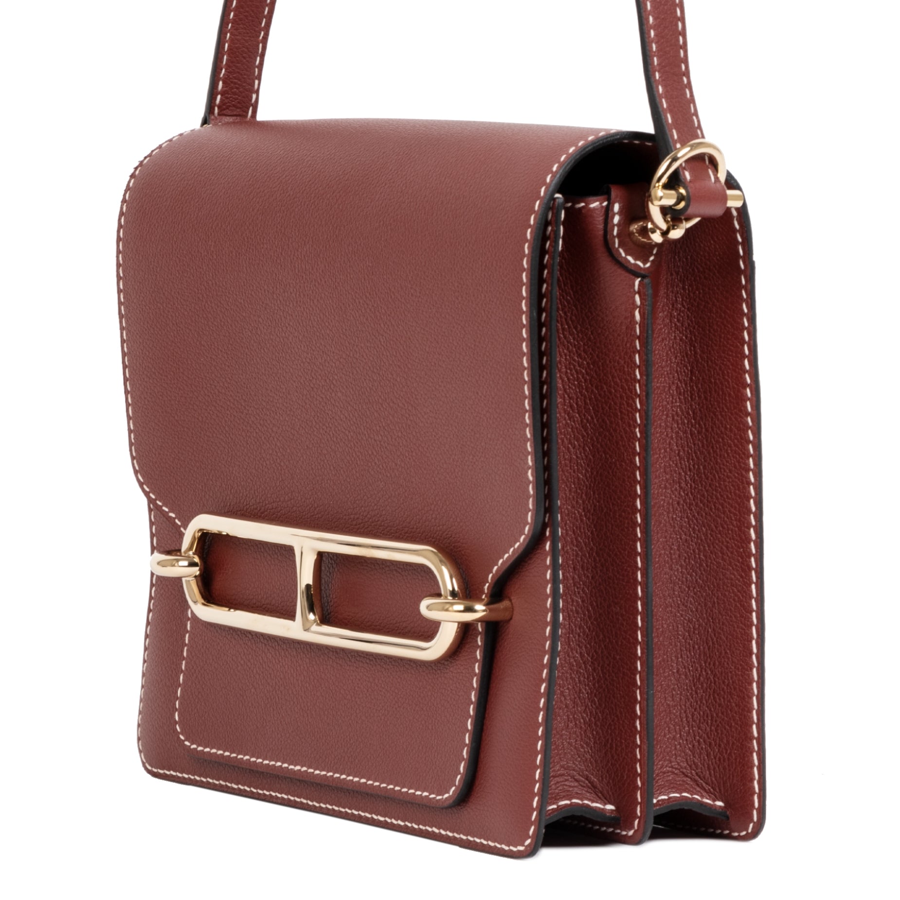 Hermès Roulis veau Evercolor Rouge H for the best price at Labellov secondhand luxury