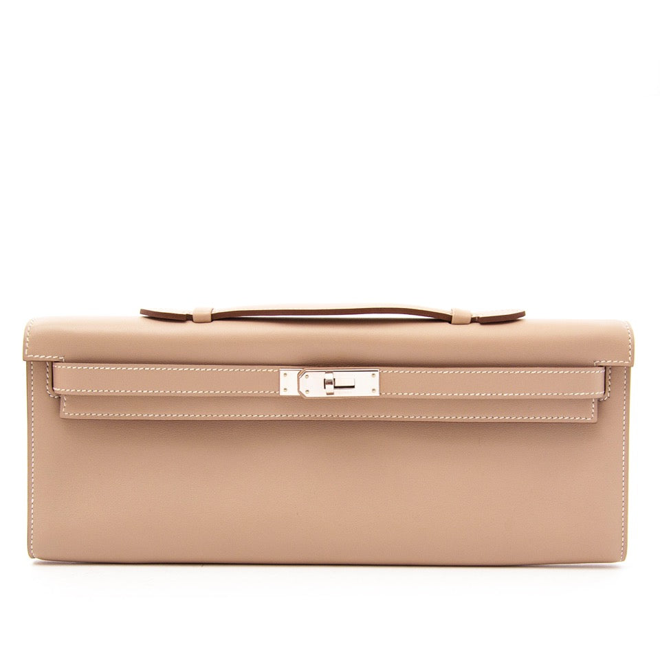 koop veilig online aan de beste prijs Hermès Biscuit Kelly Cut Pochette Clutch