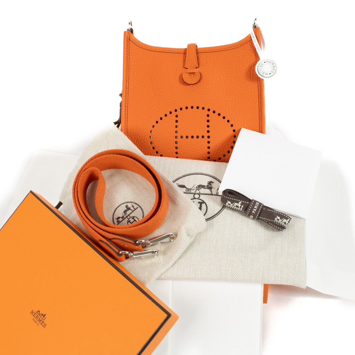 Hermès Evelyne 16 Feu Clemence PHW