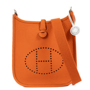 Hermès Orange Feu Evelyne 16 Feu Clemence PHW
